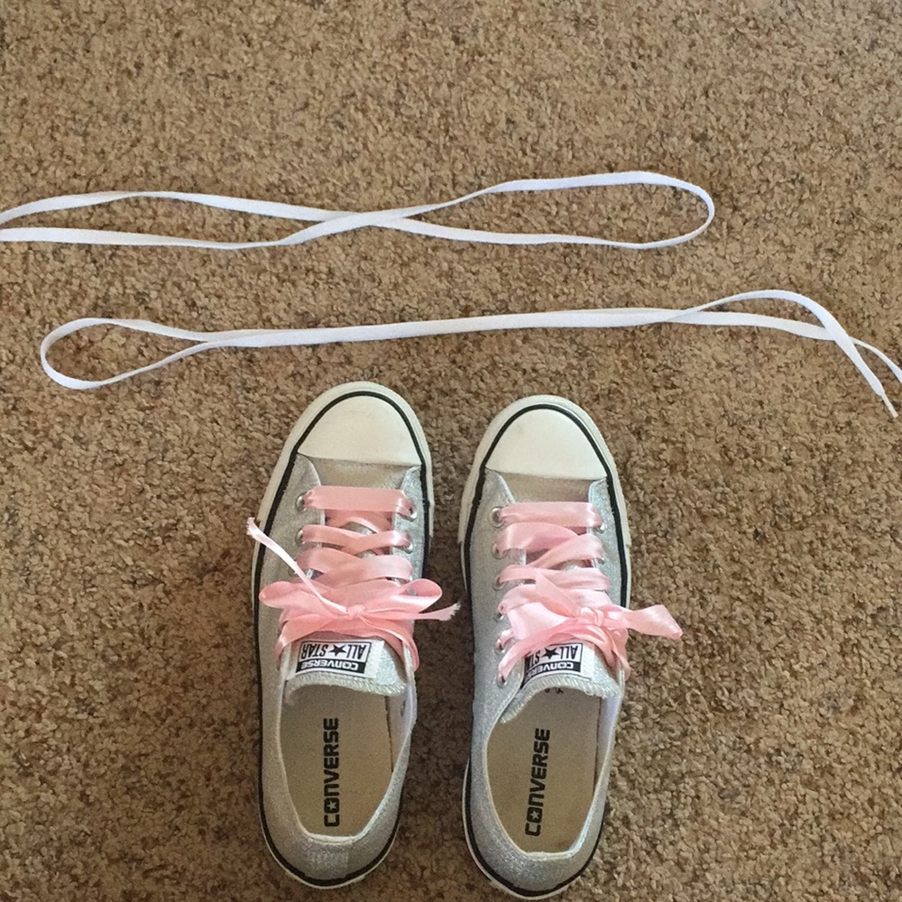 Silver converse
